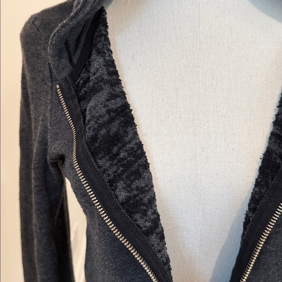 WILDFOX charcoal grey zip hoodie - Picture 7 of 16
